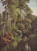 Waldbach mit Rehen Gustave Courbet